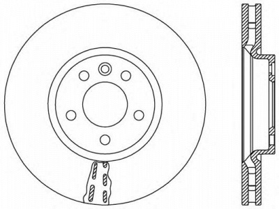 OPEN PARTS bda257220 -  Тормозной диск